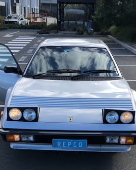 Image of Ferrari headlights