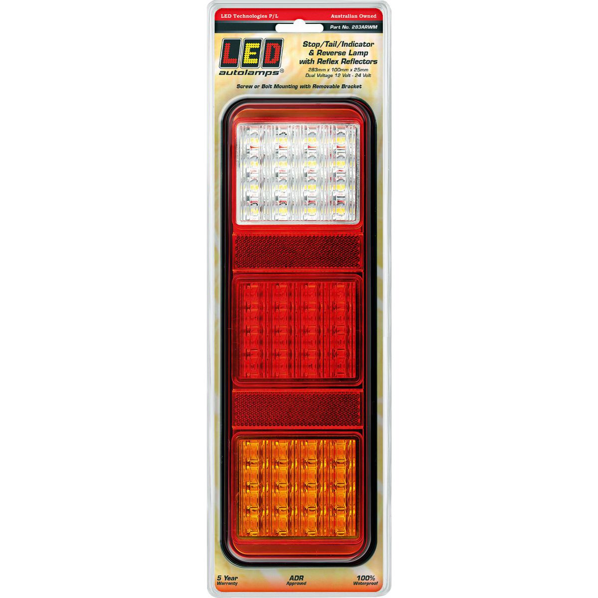 LED Autolamps 12/24V Stop/Tail/Indicator/Reverse Lamp With Inbuild ...