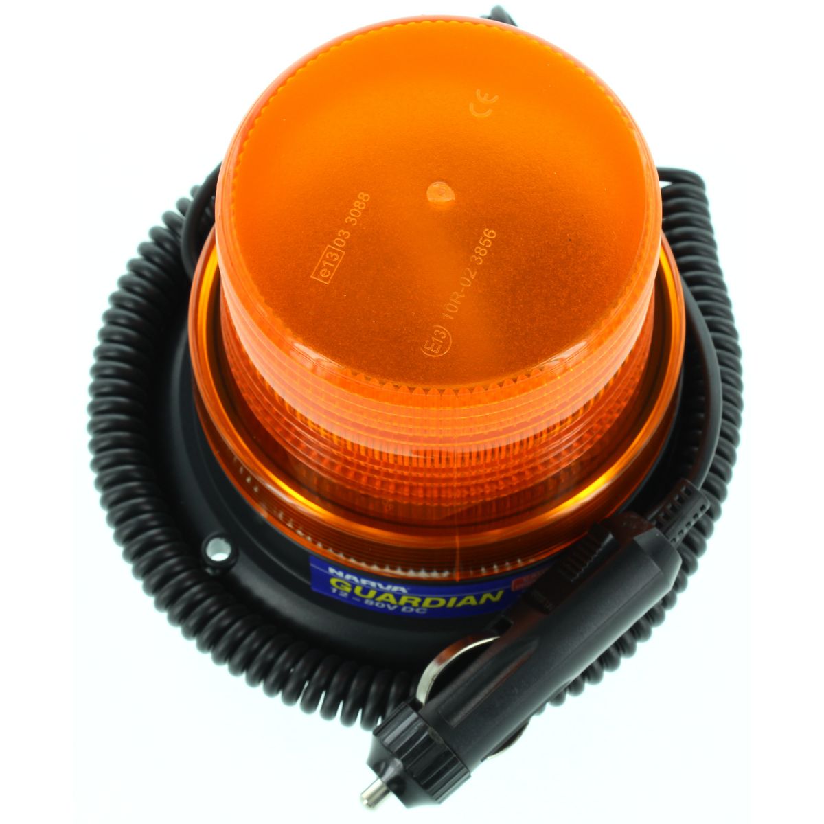 Narva LED Magnetic Beacon – Amber, Rechargeable, Class 1, SAE-Certified, Roof Mount, 85324A