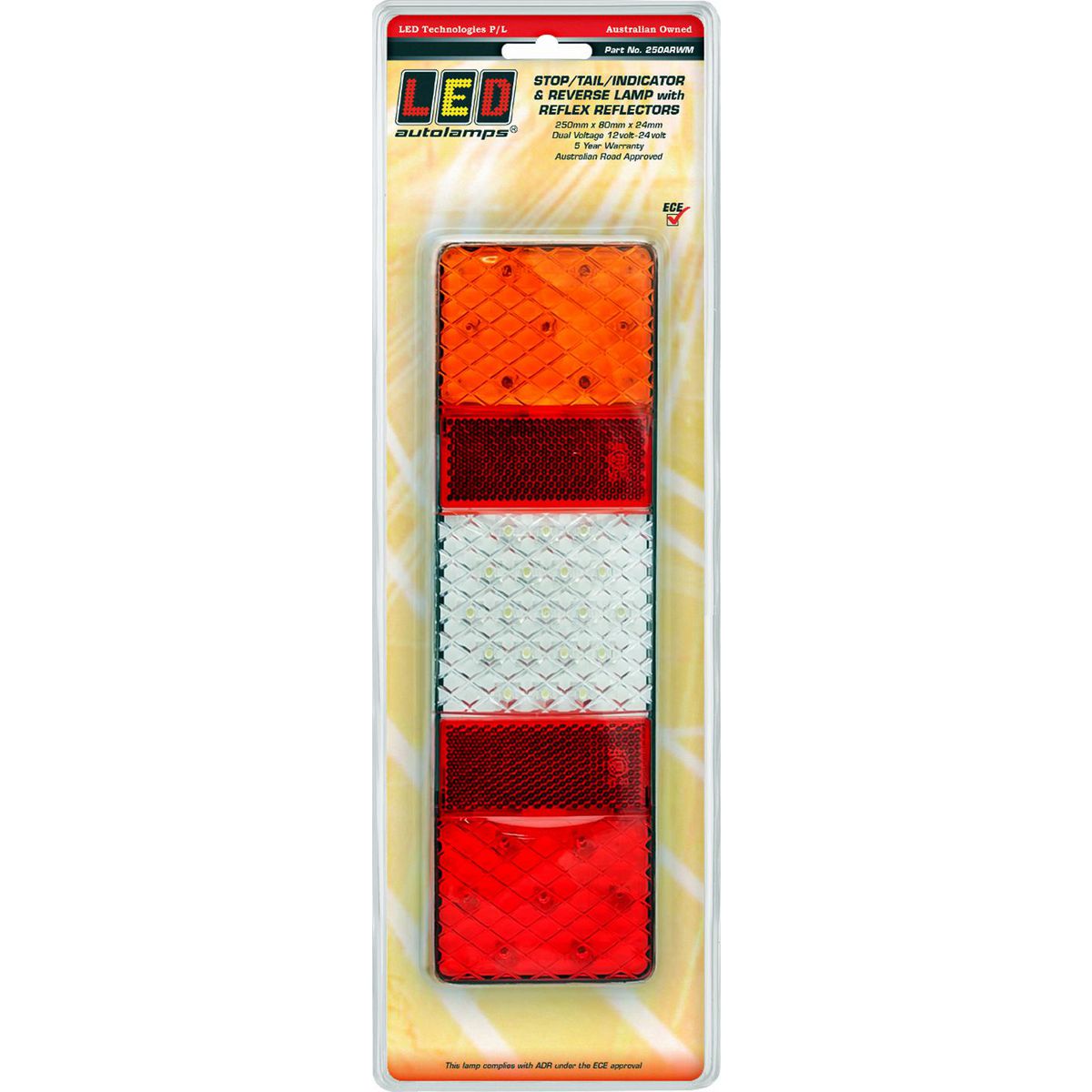 LED Autolamps 12/24V LED Rear Combination Stop/Tail/Indicator/Reverse ...