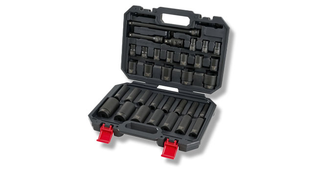 Image of a Milwaukee impact socket set